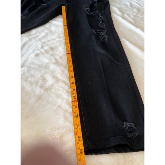 Wax Jean Collection Black Modest Distressed Jeans 13/31 Skinny‎ Stretch - Picture 8 of 10